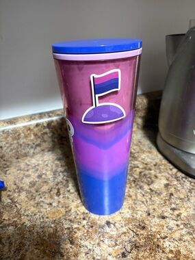 Starbucks Blue, Purple, Pink ombré cup